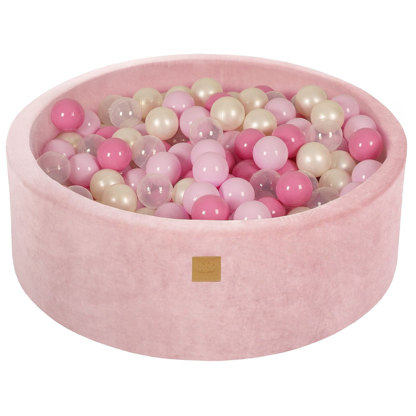 Velvet Powder Pink | Pastel Pink, Light Pink, Clear & Pearl White Balls