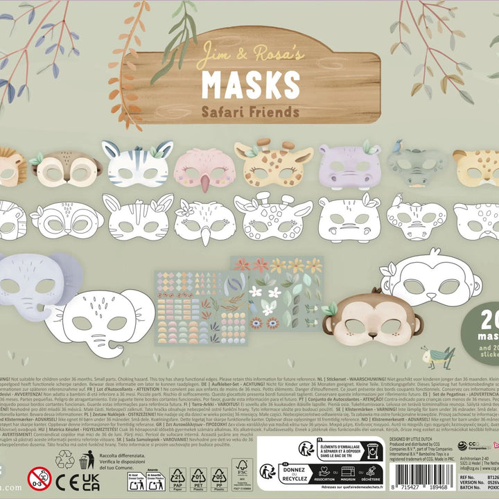 Making Masks Craft Book Jim | Safari Friends
