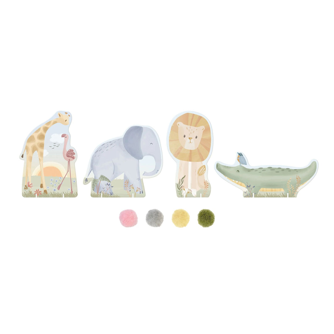 Craft Set Pompoms | Safari Friends