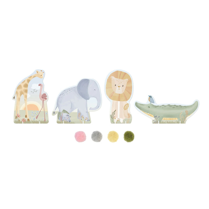 Craft Set Pompoms | Safari Friends