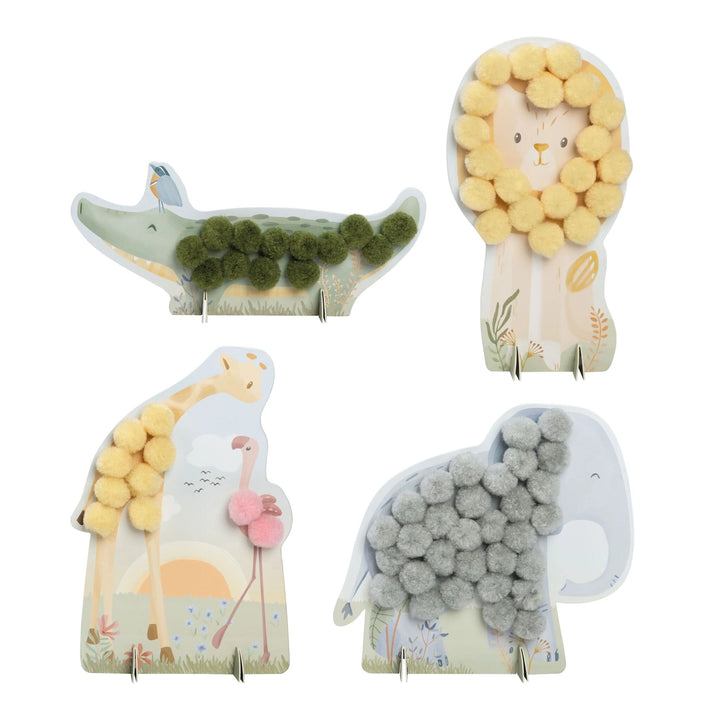Craft Set Pompoms | Safari Friends