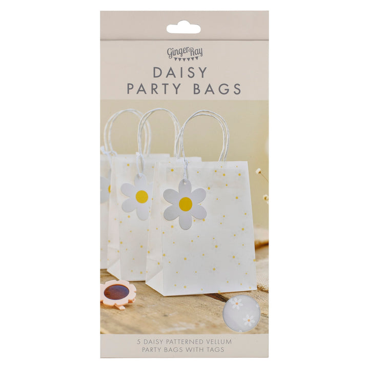 Ginger Ray Daisy Print Vellum Party Bags