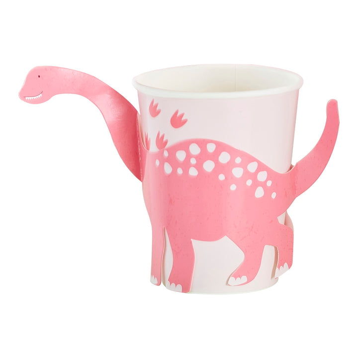 Ginger Ray Pink Pop Out Dinosaur Paper Cup