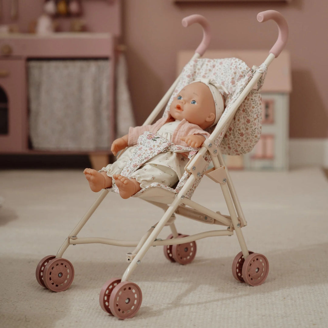 PRE ORDER Little Dutch Metal Stroller | White
