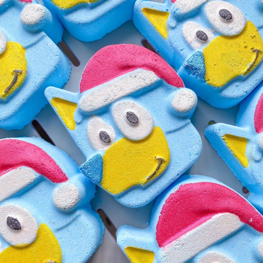 Festive Blue Dog Bath Bomb
