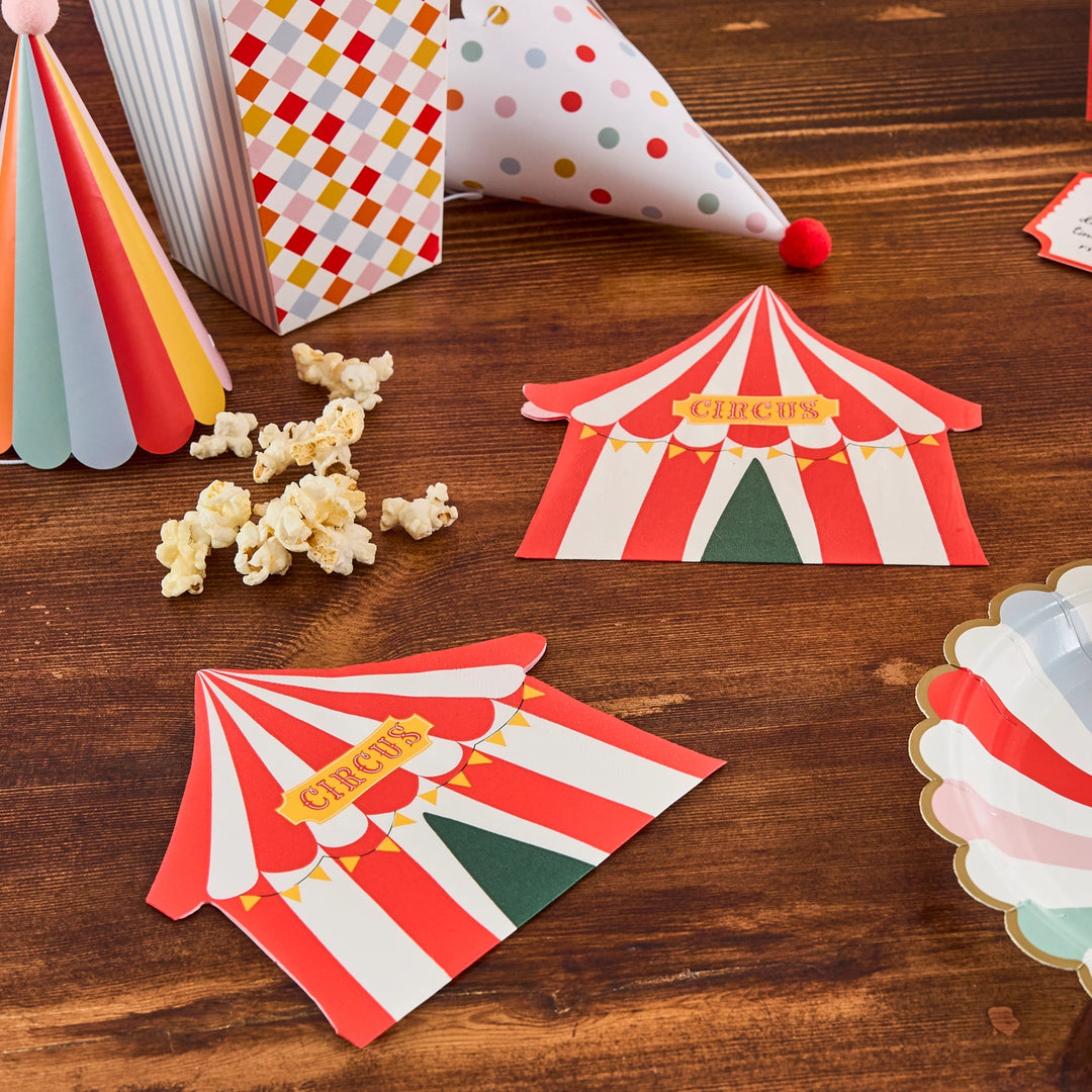Circus Tent Paper Napkins | Pack of 16