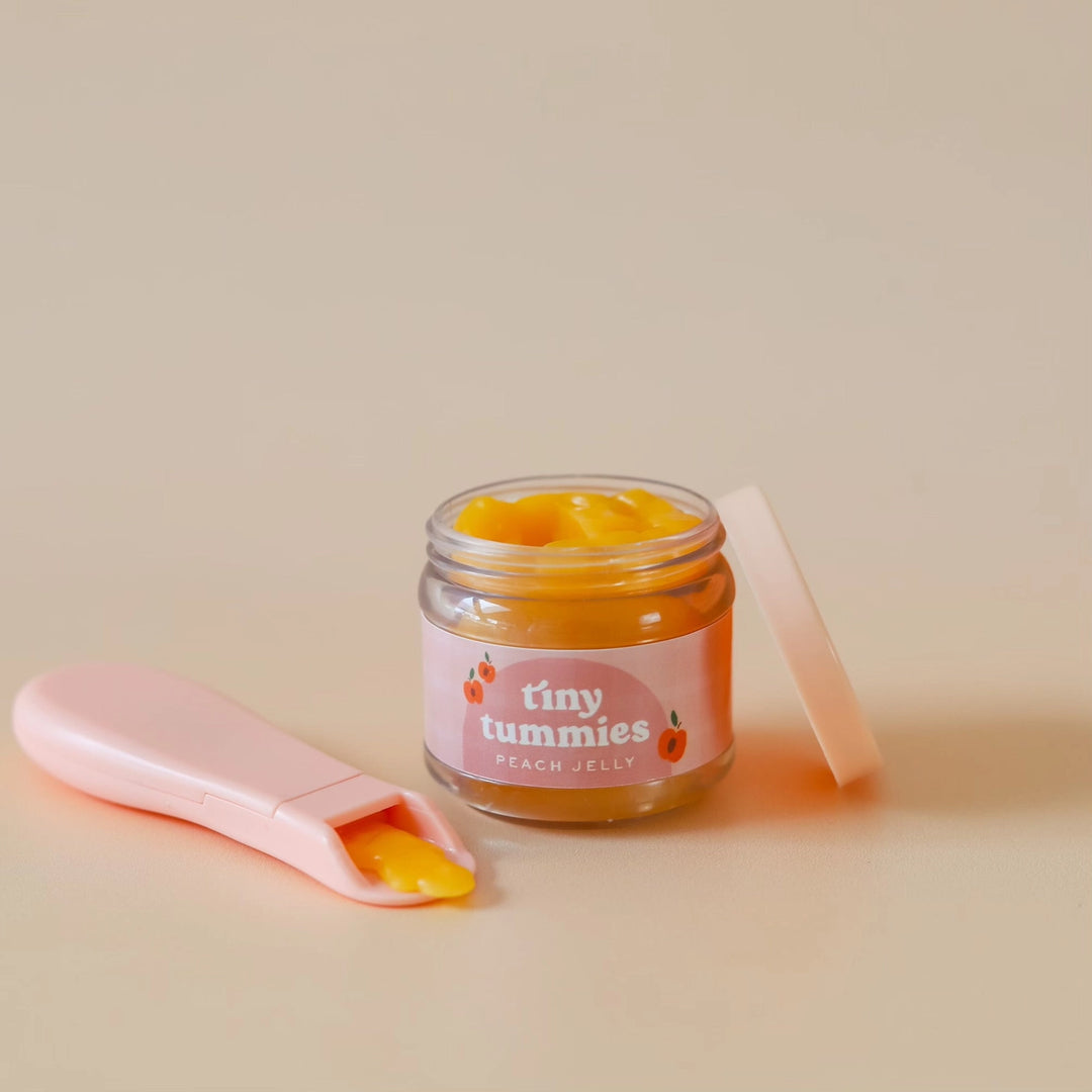 Tiny Harlow Tiny Tummies Magic Peach Jelly Jar and Spoon