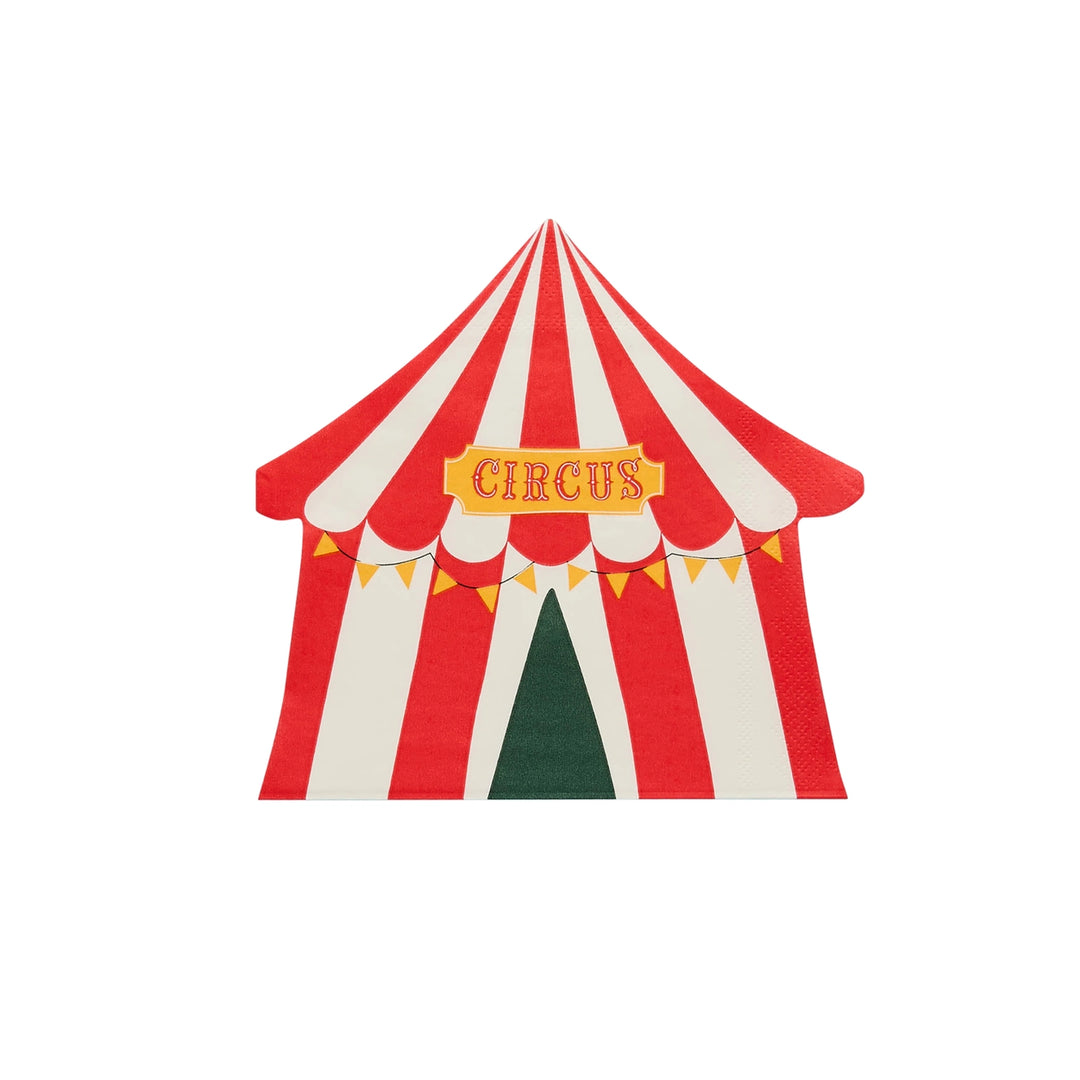 Circus Tent Paper Napkins | Pack of 16