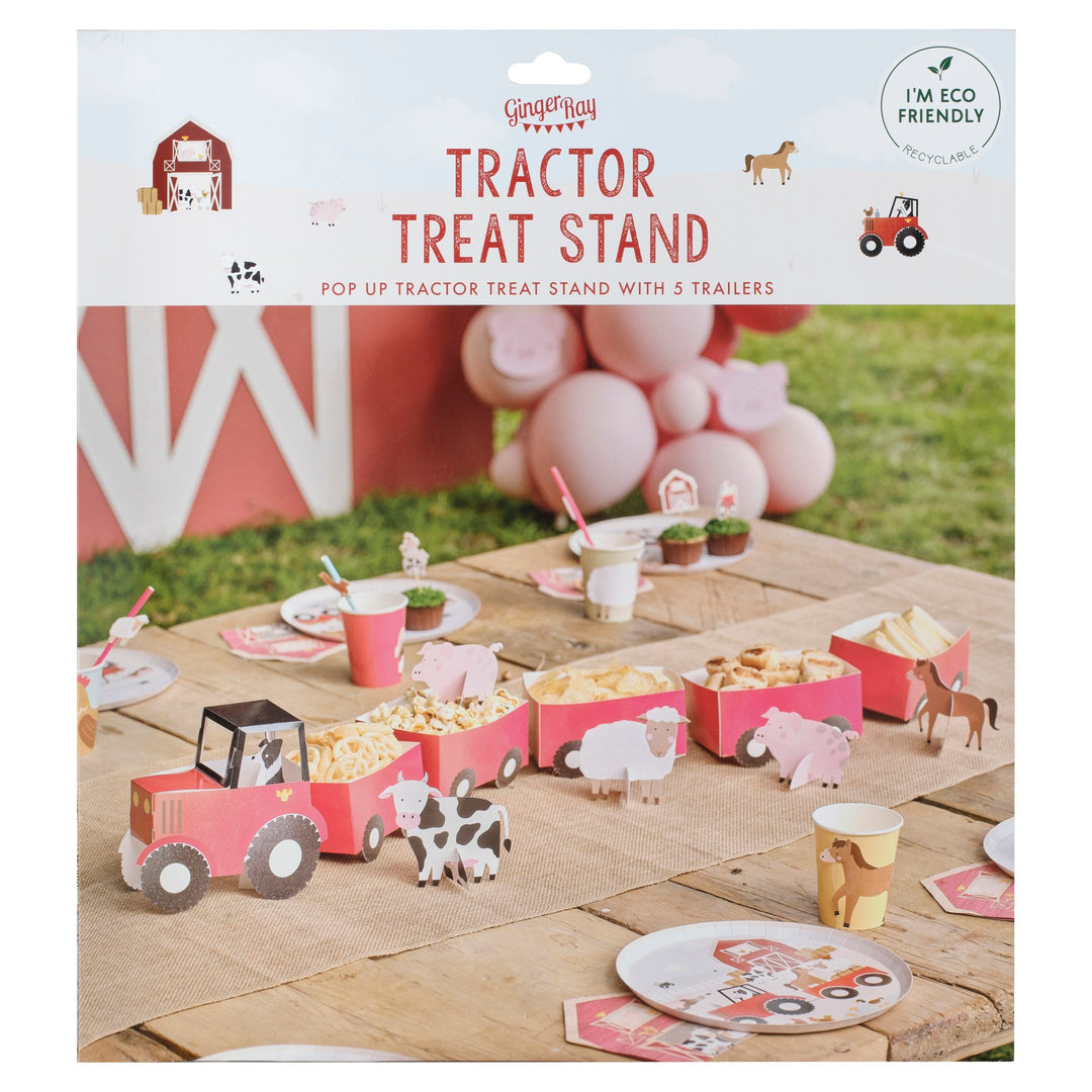 Ginger Ray Tractor and Trailer Farm Party Treat Sandwich Stand