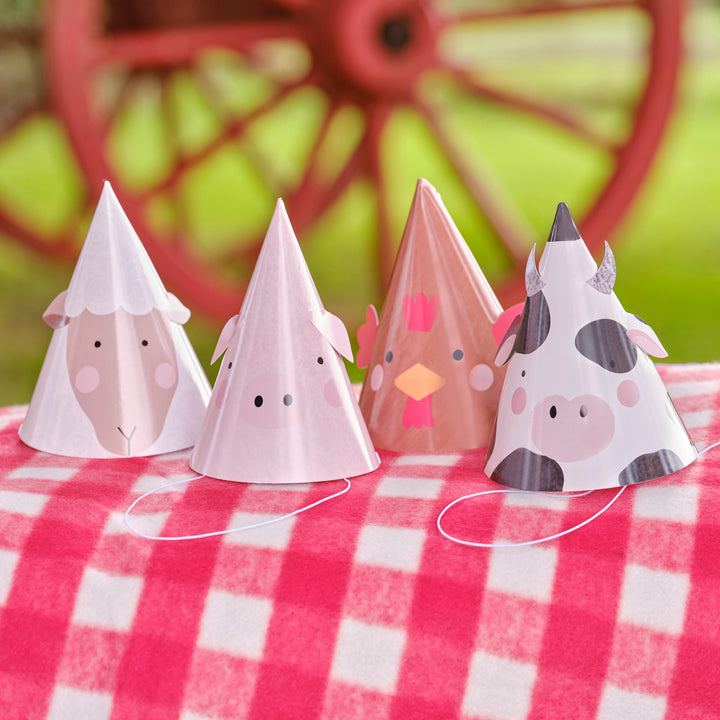 Ginger Ray Farm Animals Party Hats