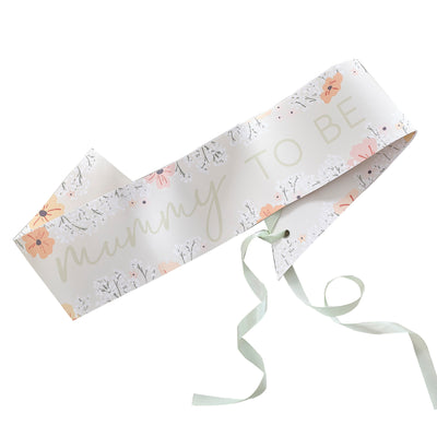 Ginger Ray Floral Baby Shower Mummy to Be Sash