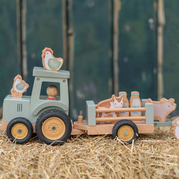 Little Dutch Tractor With Trailer | Little Farm