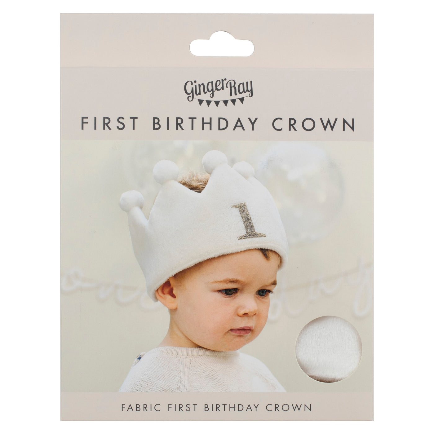 Ginger Ray Fabric 1st Birthday Crown