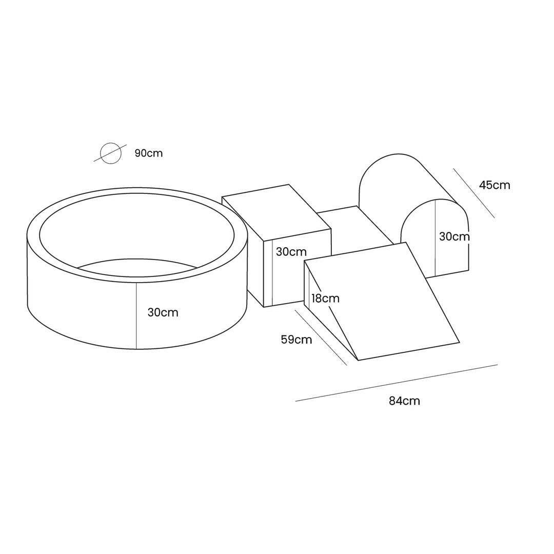 Make Your Own Play Set With Ball Pit | Rosy Pink
