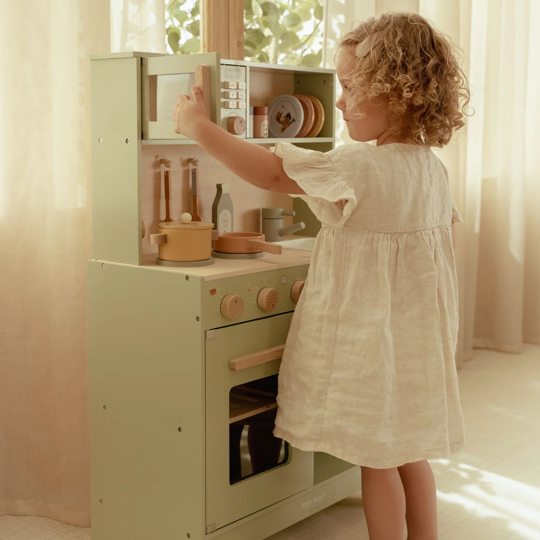 PRE ORDER Little Dutch Wooden Play Kitchen | Mint