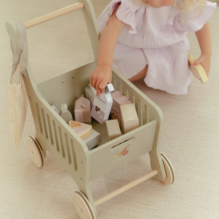 PRE ORDER Little Dutch Wooden Shopping Cart