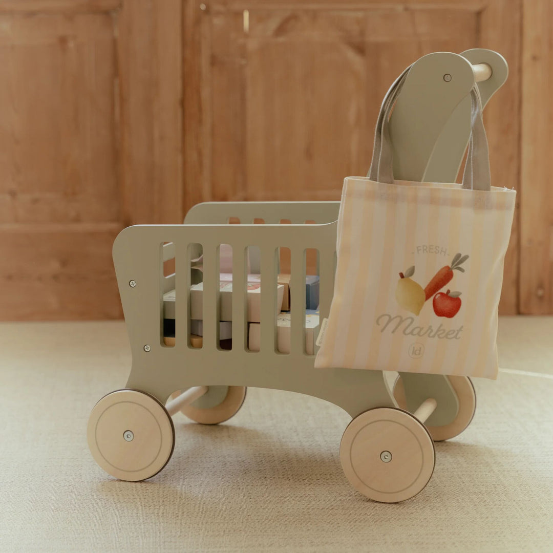 PRE ORDER Little Dutch Wooden Shopping Cart