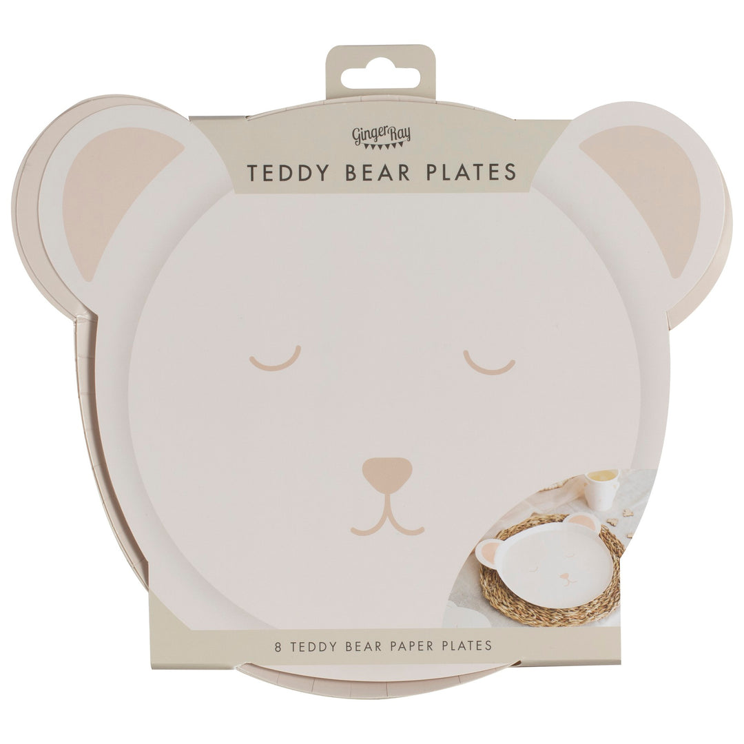 Ginger Ray Teddy Bear Plates
