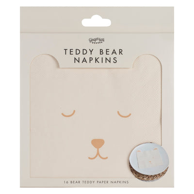 Ginger Ray Teddy Bear Baby Shower Napkins