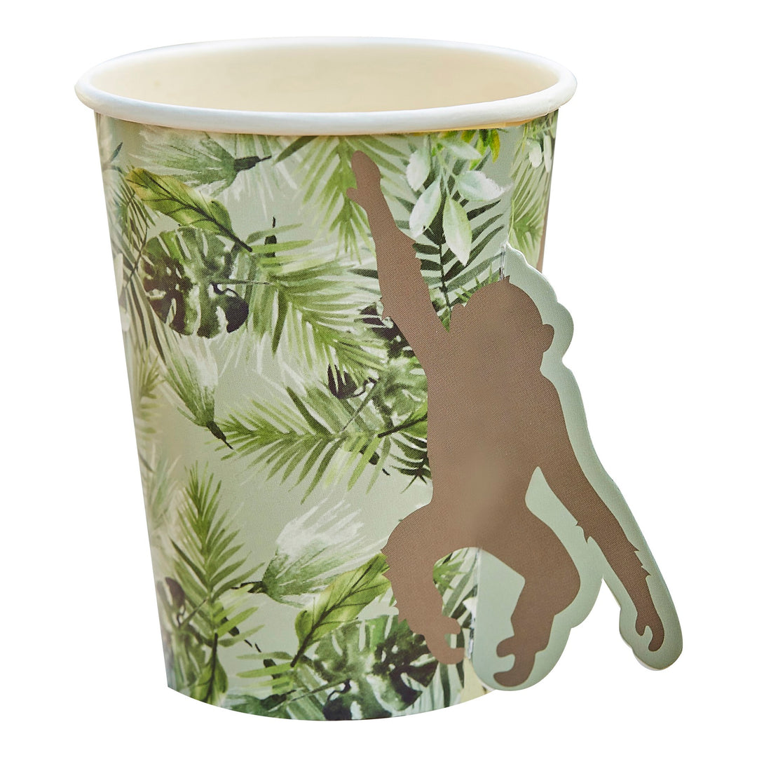 Ginger Ray Monkey Party Paper Cups