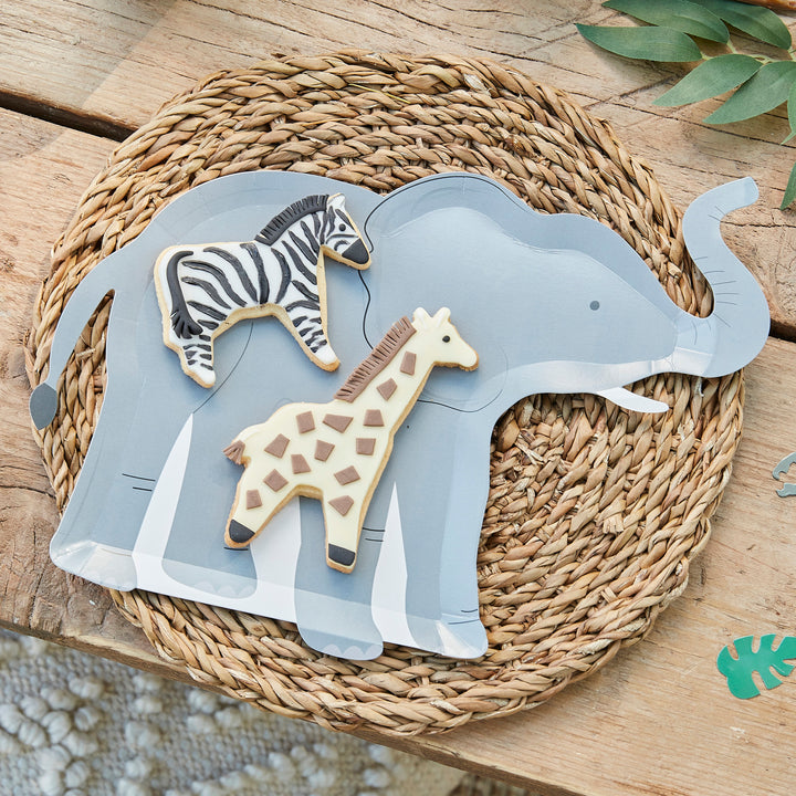 Ginger Ray Elephant Paper Plates