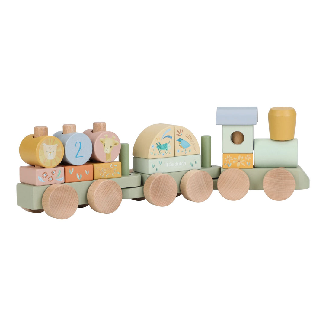 Wooden Block Train | Safari Friends
