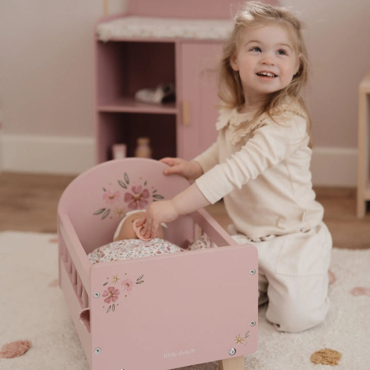PRE ORDER Little Dutch Wooden Doll Bed