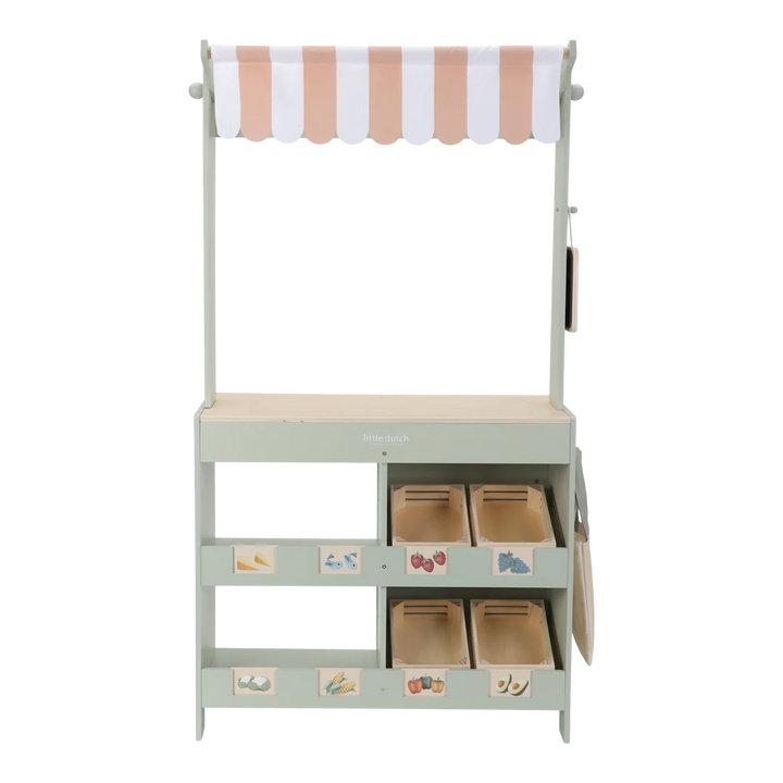 Little Dutch Wooden Market Stall & Fruit Set