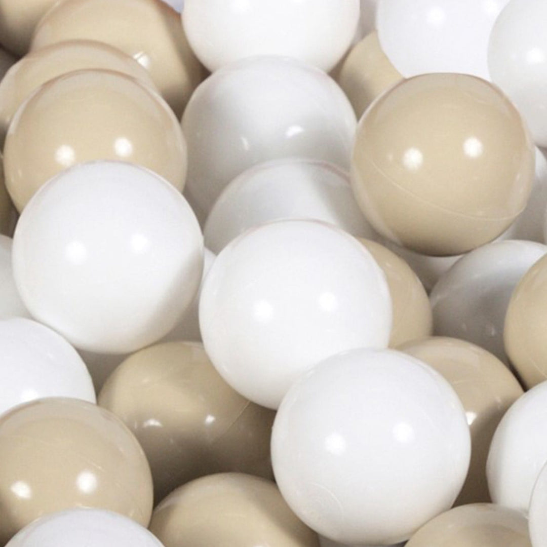 Velvet Marsala Red Ball Pit - White & Beige Balls