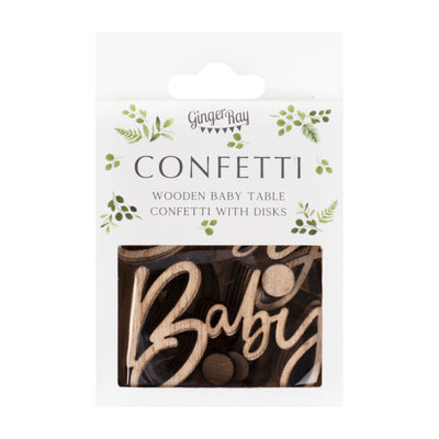 Ginger Ray Wooden Baby Shower Confetti
