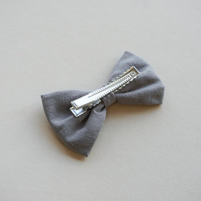 Pinchbow Clip | Grey Linen