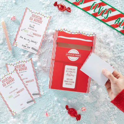 Ginger Ray Elf Report Cards & Post Box