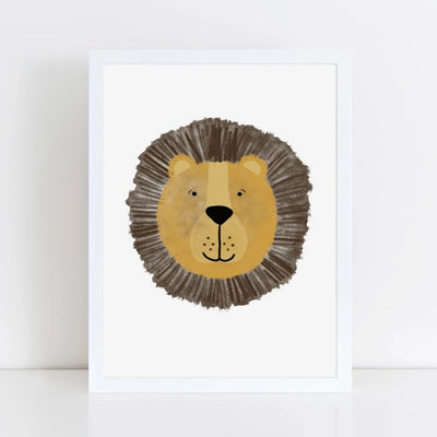 Happy Lion Print | A4