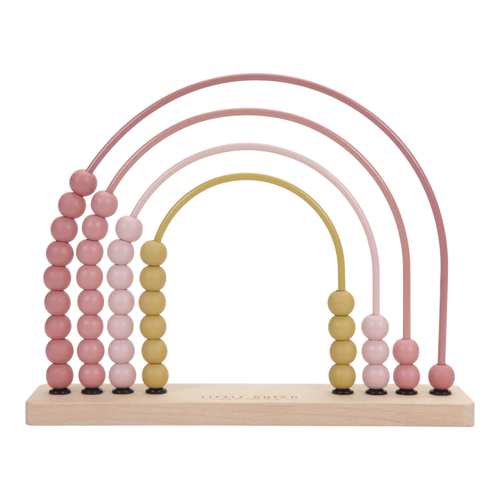 Little Dutch Wooden Abacus Rainbow | Pink