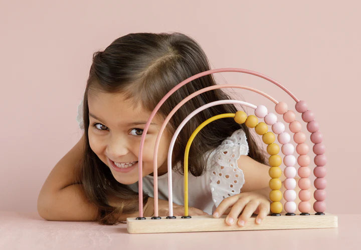 Little Dutch Wooden Abacus Rainbow | Pink