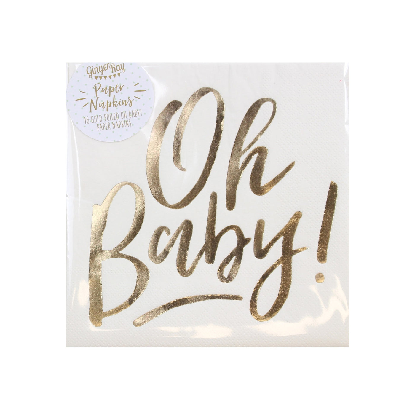 Ginger Ray Oh Baby! Baby Shower Napkins