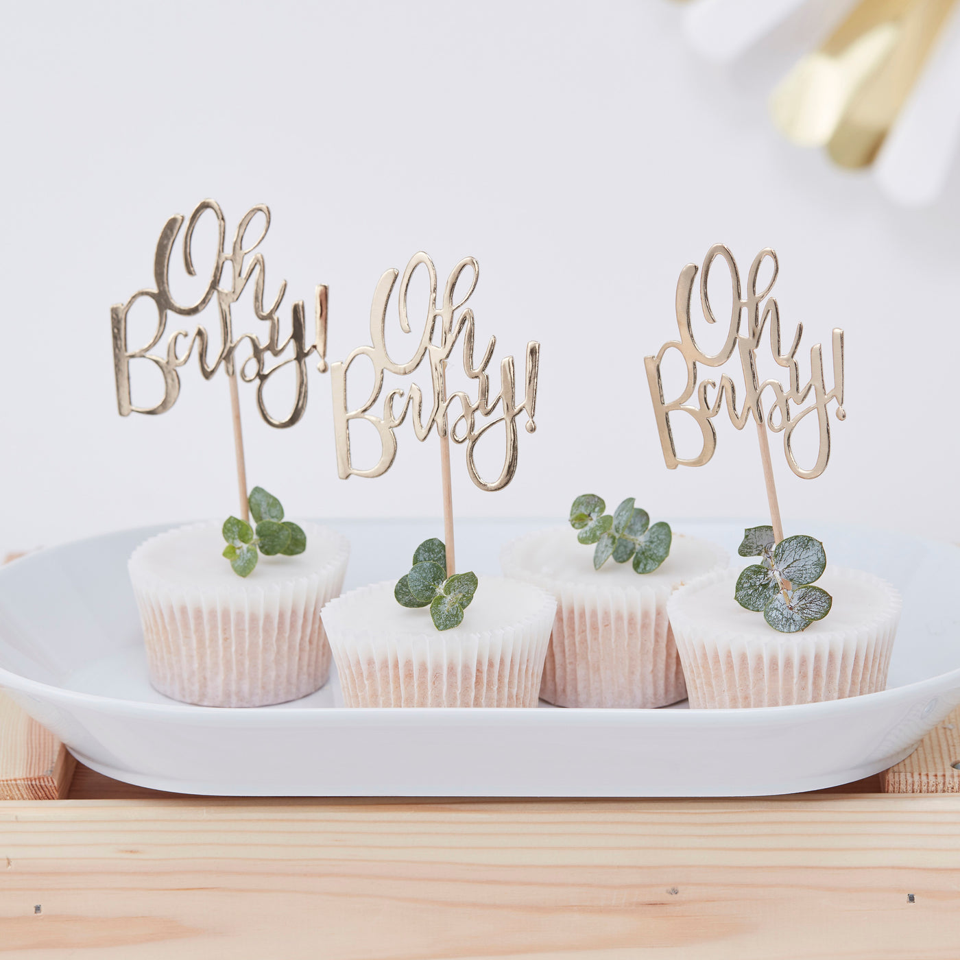 Ginger Ray Oh Baby! Baby Shower Cupcake Toppers