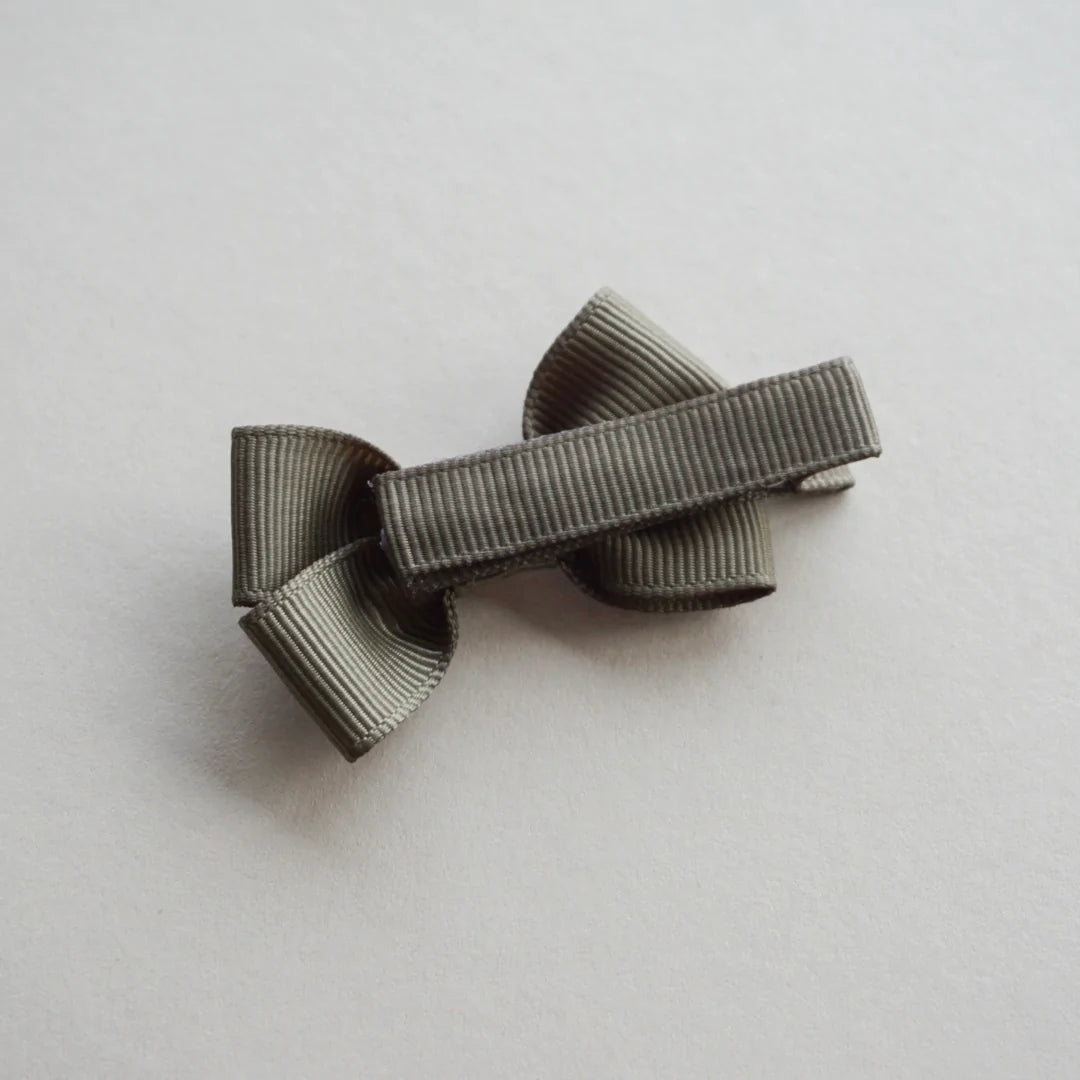Pigtail Pinchbow Clips | Khaki