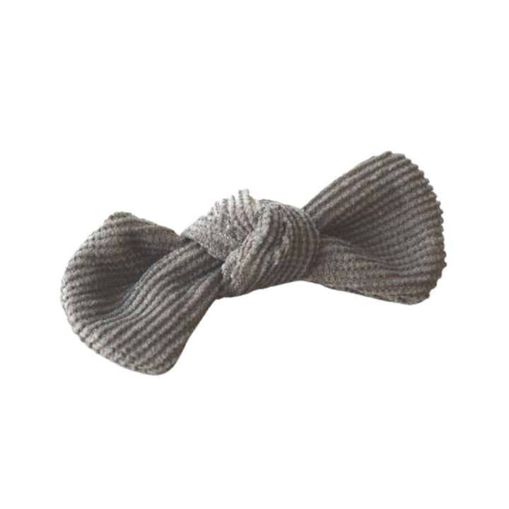 Corduroy Bow Clip | Khaki