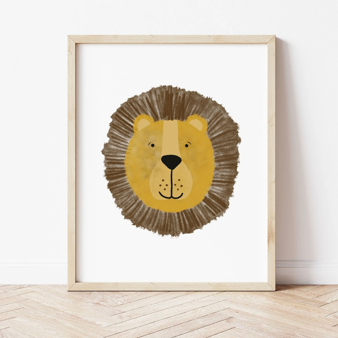 Happy Lion Print | A4