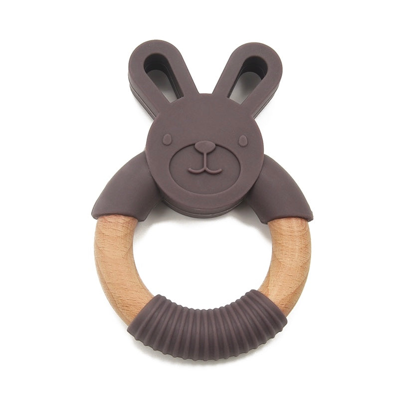 Chocolate Bunny Teething Ring