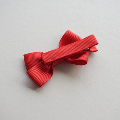 Pigtail Pinchbow Clips | Red