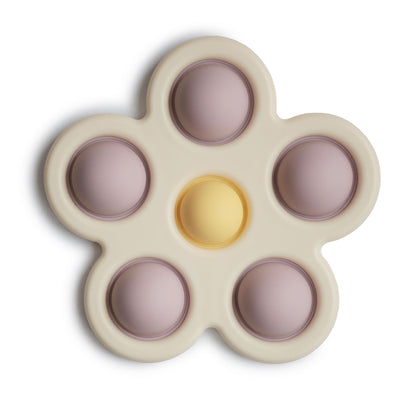 Mushie Flower Press Toy | Soft Lilac