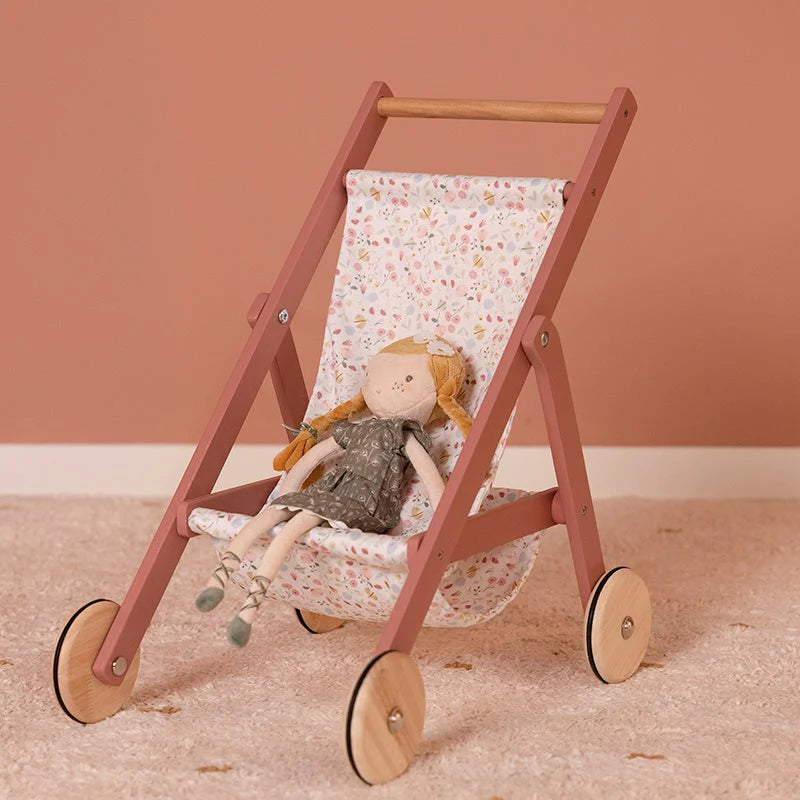 Little Dutch Wooden Doll Stroller